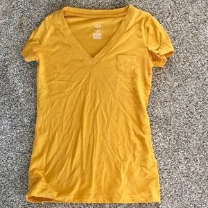 Yellow v neck